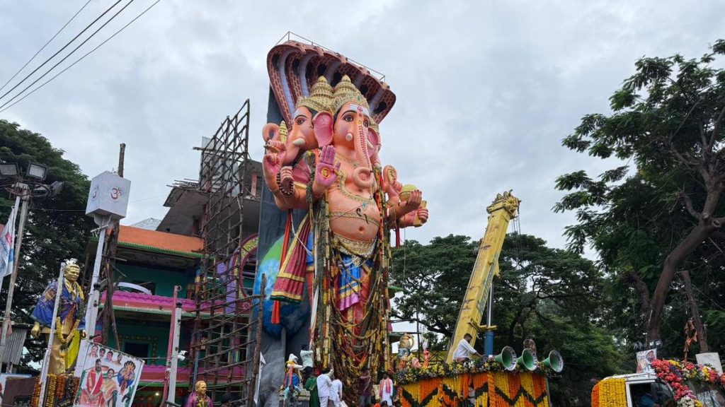 Hyderabad Bids Farewell to Khairatabad Ganesh After 9-Day Festival