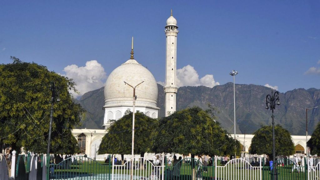 J&K Chief Minister Omar Abdullah criticises use of national emblem on renovation plaque at Hazratbal mosque