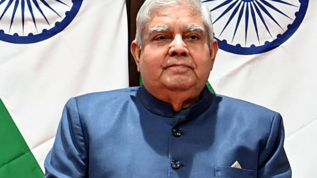 Dhankhar Commends Vice President-Elect for Elevating the Role