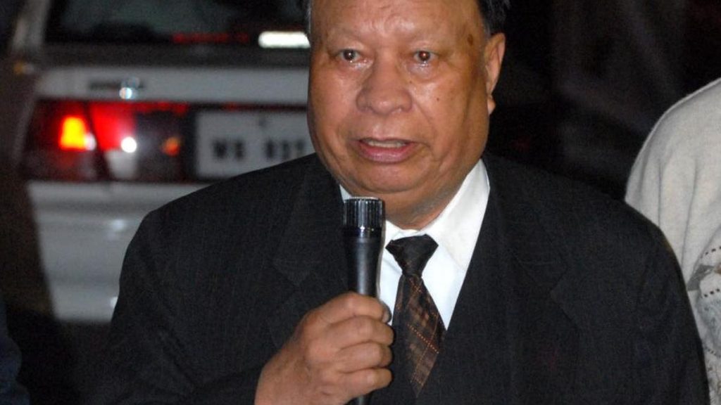 Former Meghalaya CM D.D. Lapang Passes Away
